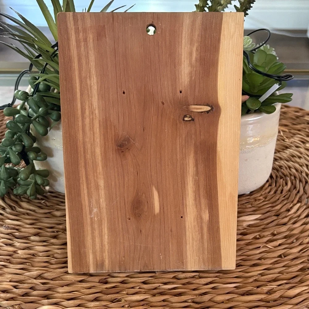 Vintage Wooden Bathroom Sign with Humorous Quote